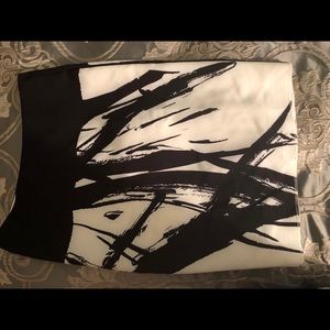 Black and white fashion skirt